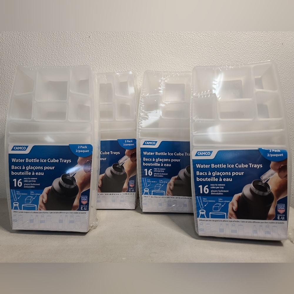 8 Pack Water Bottle Ice Cube Trays